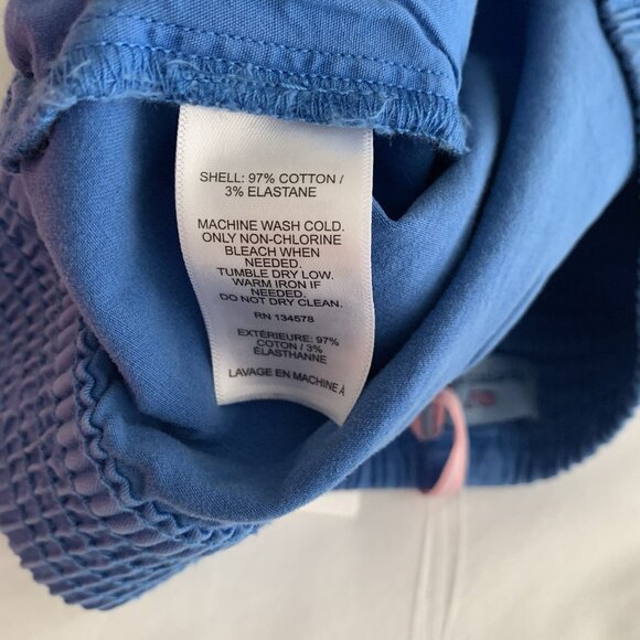 Vineyard Vines Women's Pull On Every Day Shorts Blue Raw Hem Coastal Size XS New - Picture 6 of 7